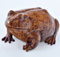 Шкатулка-жаба из капа