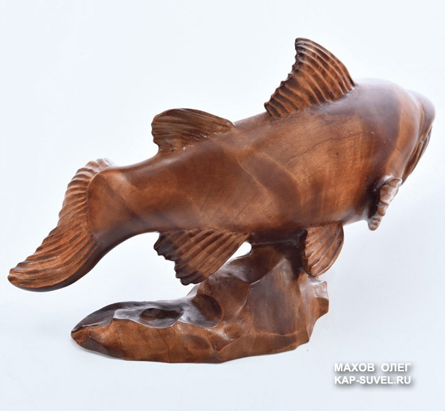 Скульптура лосось из сувели